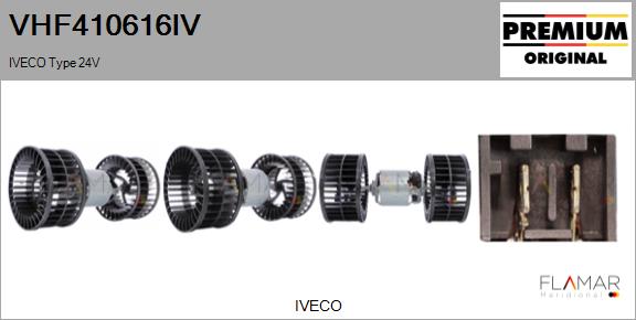 Ventilator, habitaclu VHF410616IV FLAMAR