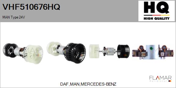 Ventilator, habitaclu VHF510676HQ FLAMAR
