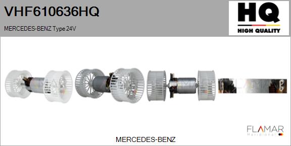 Ventilator, habitaclu VHF610636HQ FLAMAR