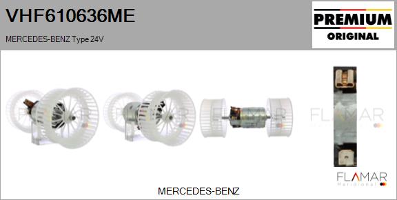 Ventilator, habitaclu VHF610636ME FLAMAR