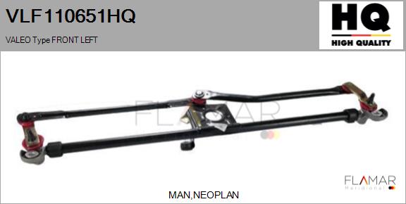 Legaturi stergator parbriz VLF110651HQ FLAMAR