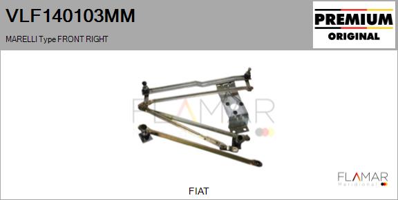 Legaturi stergator parbriz VLF140103MM FLAMAR