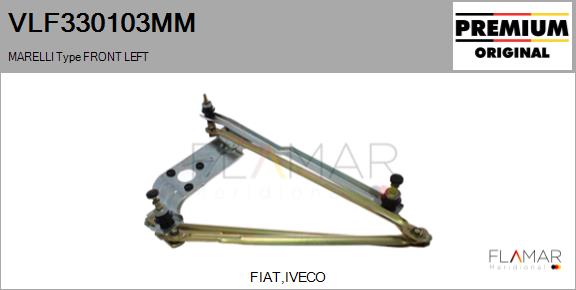 Legaturi stergator parbriz VLF330103MM FLAMAR