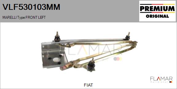 Legaturi stergator parbriz VLF530103MM FLAMAR