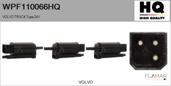 Pompa de apa,spalare parbriz WPF110066HQ FLAMAR