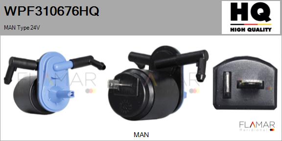 Pompa de apa,spalare parbriz WPF310676HQ FLAMAR
