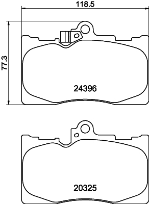 Set placute frana,frana disc MDB2727 MINTEX