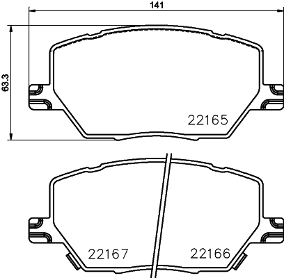 Set placute frana,frana disc MDB3770 MINTEX