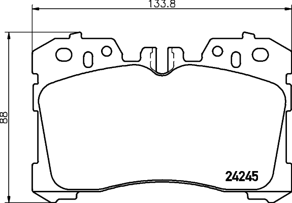 Set placute frana,frana disc MDB2761 MINTEX