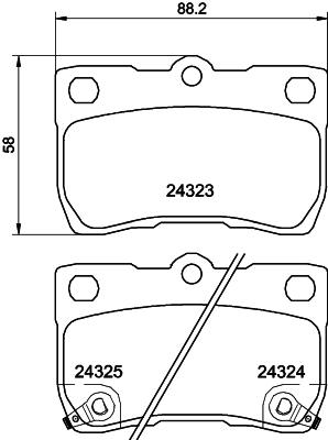 Set placute frana,frana disc MDB2728 MINTEX