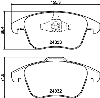 Set placute frana,frana disc MDB83485 MINTEX