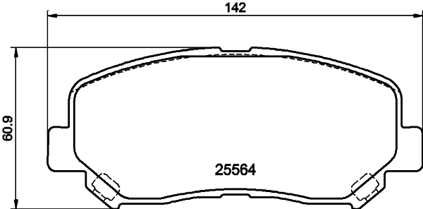 Set placute frana,frana disc MDB3292 MINTEX
