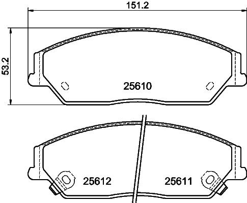Set placute frana,frana disc MDB83290 MINTEX