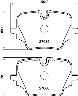 Set placute frana,frana disc MDB4551 MINTEX