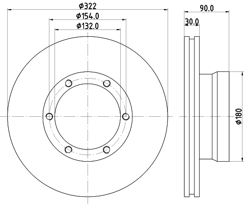 Disc frana MDC1251 MINTEX