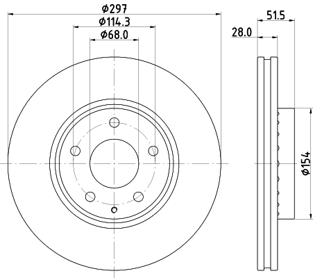 Disc frana MDC2837C MINTEX