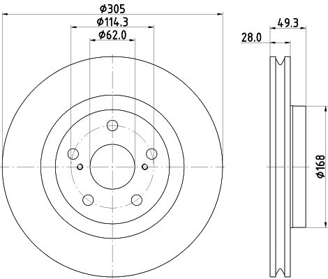 Disc frana MDC3062C MINTEX