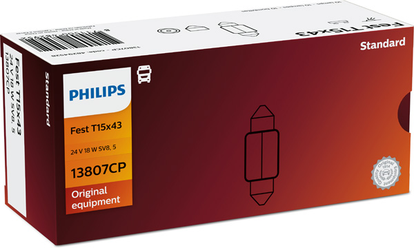 Bec, iluminare numar circulatie 13807CP PHILIPS