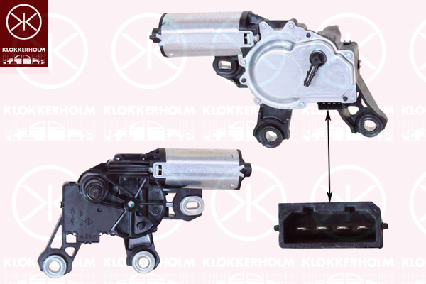 Motor stergator 00187170 KLOKKERHOLM