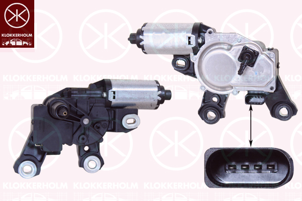 Motor stergator 00327170 KLOKKERHOLM