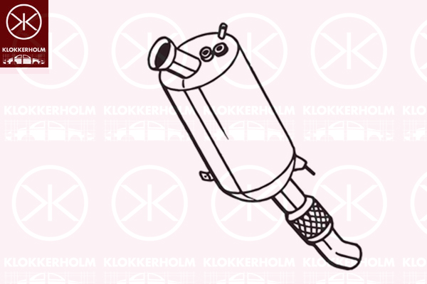Filtru funingine/particule, sist.de esapament 095-753 KLOKKERHOLM