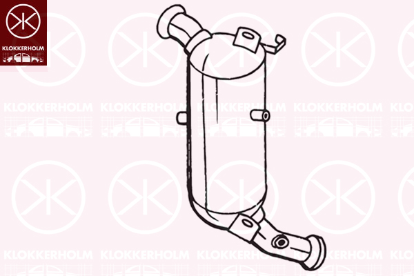 Filtru funingine/particule, sist.de esapament 097-132 KLOKKERHOLM