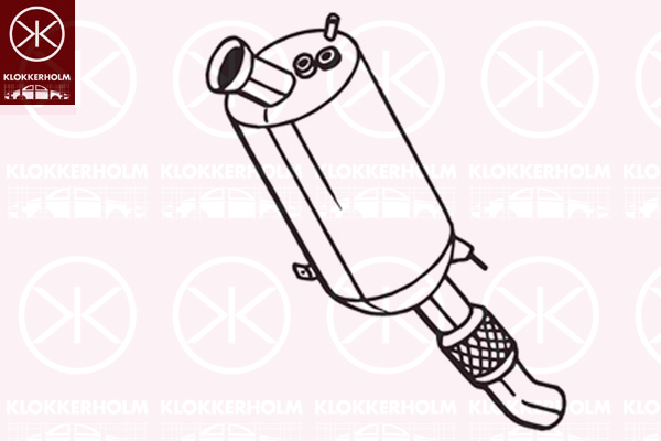 Filtru funingine/particule, sist.de esapament 097-753 KLOKKERHOLM