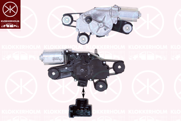 Motor stergator 25657170 KLOKKERHOLM