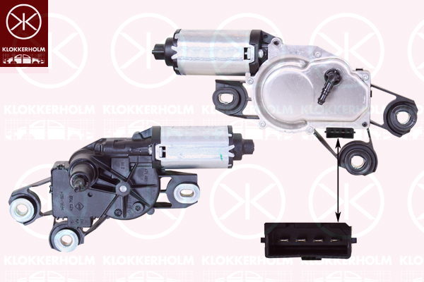 Motor stergator 66127170 KLOKKERHOLM