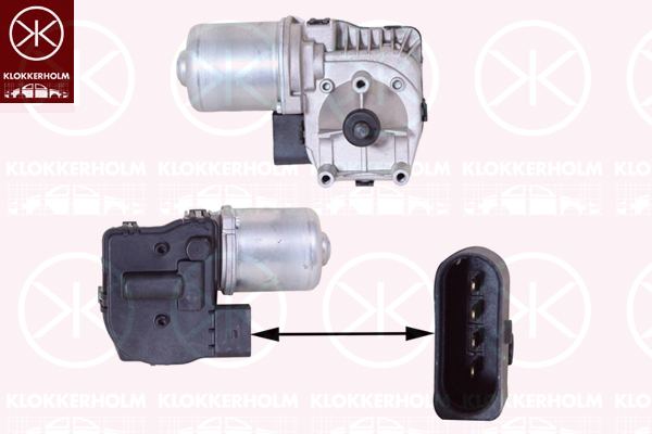 Motor stergator 95243270 KLOKKERHOLM