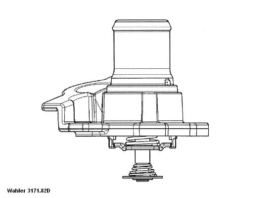 Termostat,lichid racire 3171.82D BorgWarner (Wahler)