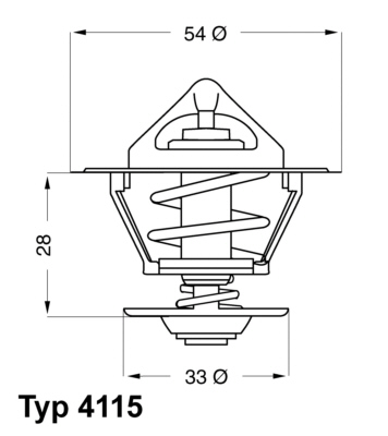 Termostat,lichid racire 4115.92D BorgWarner (Wahler)