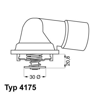 Termostat,lichid racire 4175.92D BorgWarner (Wahler)