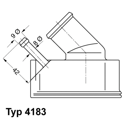 Termostat,lichid racire 4183.92D BorgWarner (Wahler)