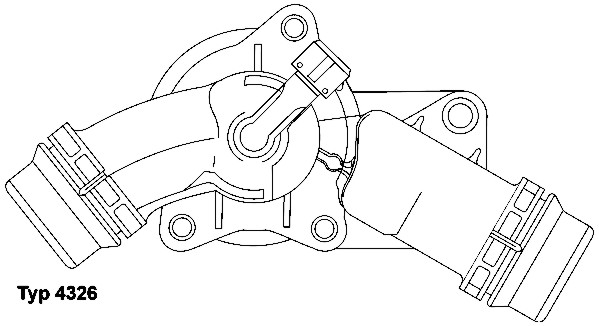 Termostat,lichid racire 4326.97D BorgWarner (Wahler)