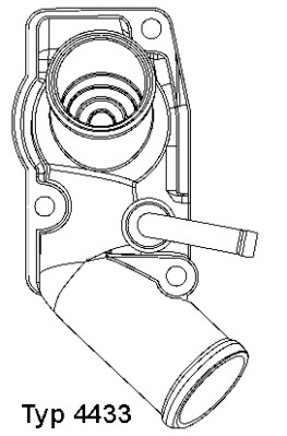 Termostat,lichid racire 4433.92D BorgWarner (Wahler)