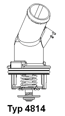 Termostat,lichid racire 4814.92D BorgWarner (Wahler)