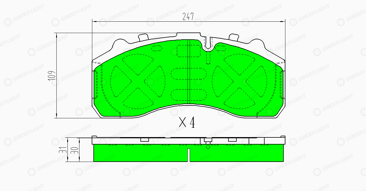 Set placute frana,frana disc GLBP002HD AutomotiveAdriado