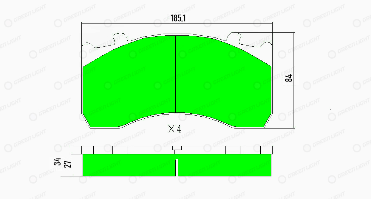 Set placute frana,frana disc GLBP005HD AutomotiveAdriado