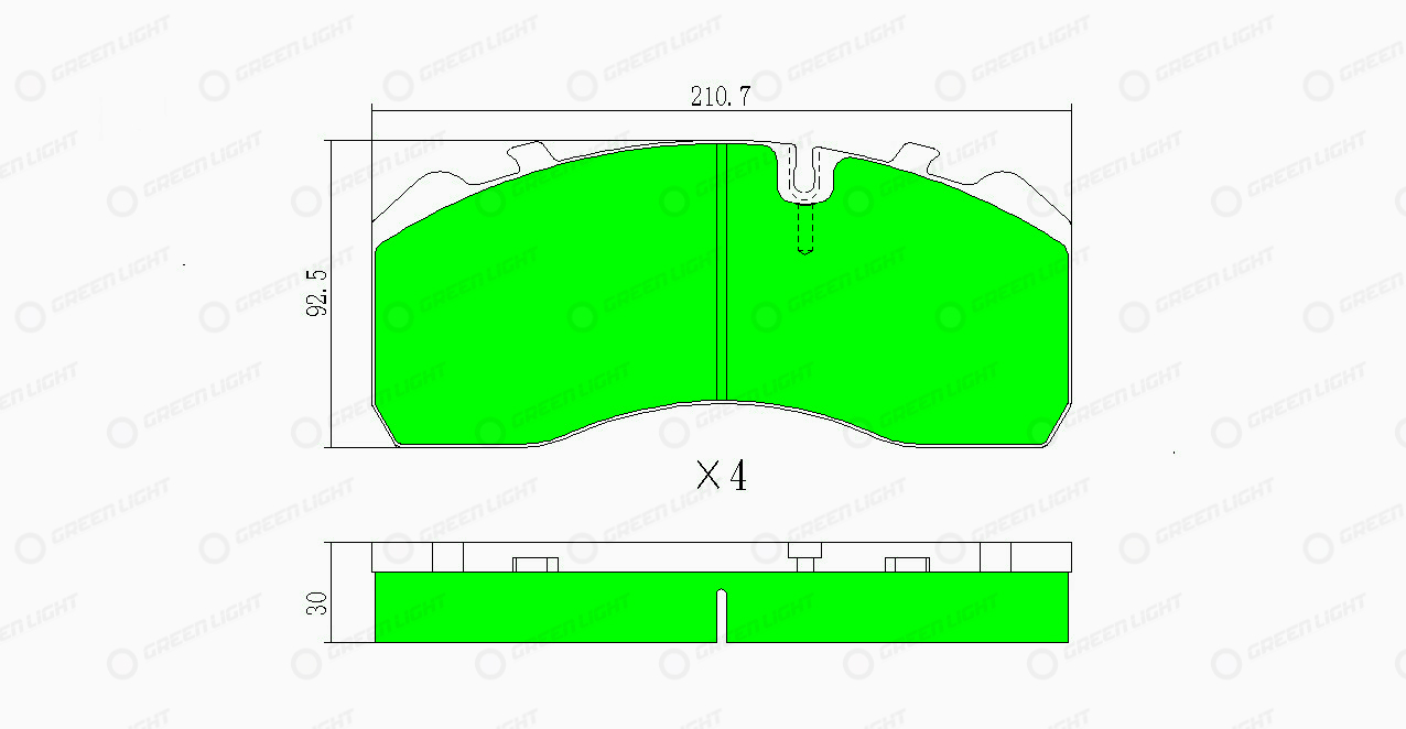 Set placute frana,frana disc GLBP007HD AutomotiveAdriado