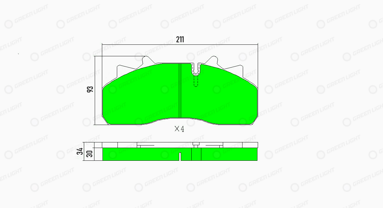 Set placute frana,frana disc GLBP008HD AutomotiveAdriado