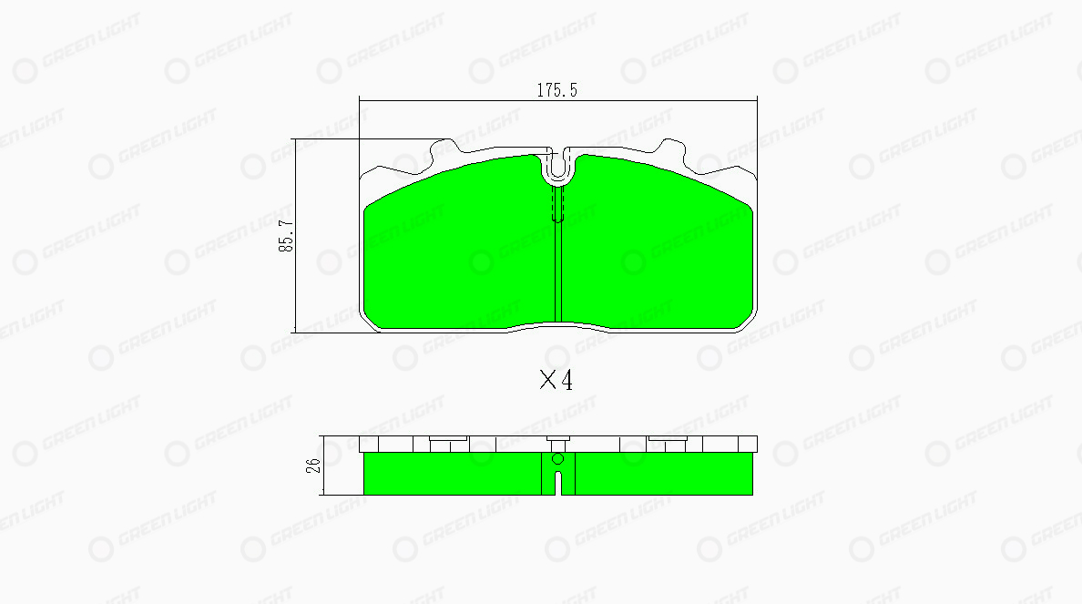 Set placute frana,frana disc GLBP013HD AutomotiveAdriado