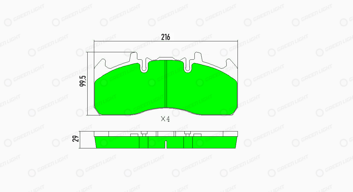 Set placute frana,frana disc GLBP014HD AutomotiveAdriado