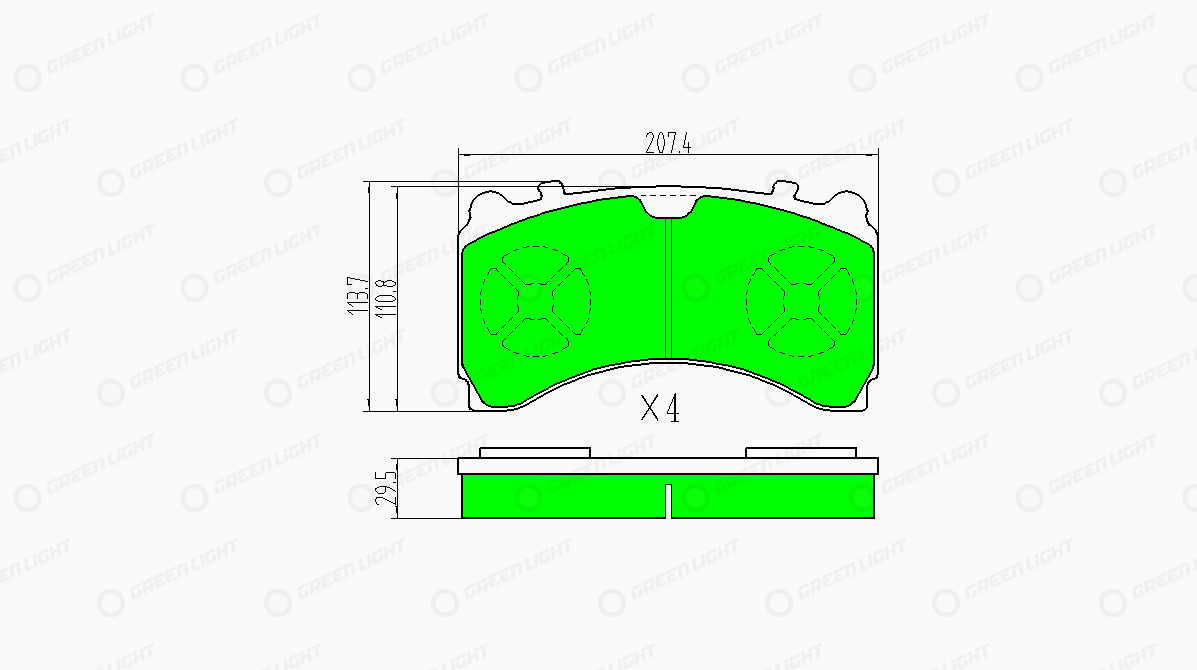 Set placute frana,frana disc GLBP017HD AutomotiveAdriado