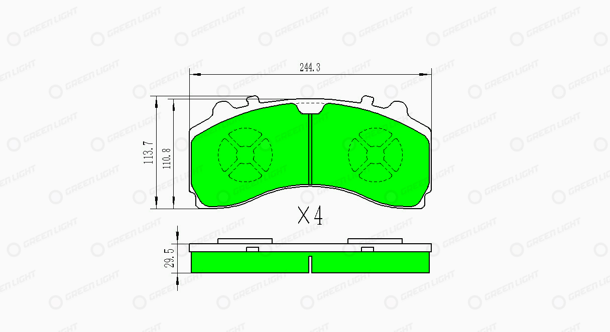 Set placute frana,frana disc GLBP018HD AutomotiveAdriado