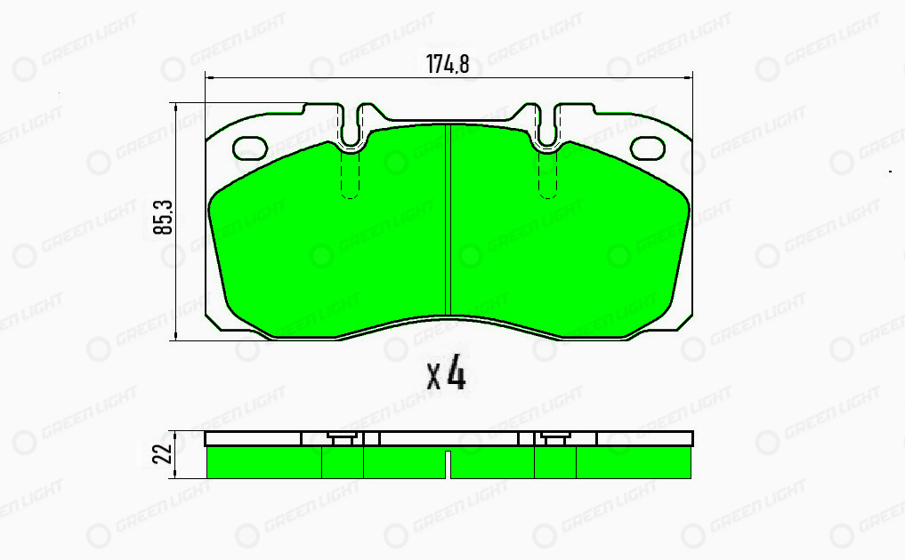 Set placute frana,frana disc GLBP020HD AutomotiveAdriado