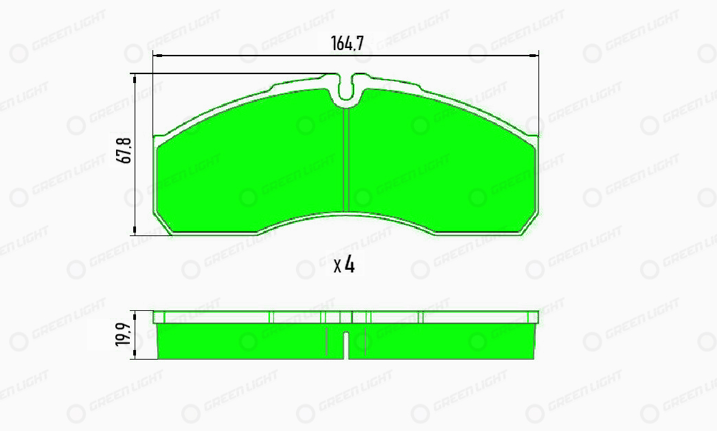Set placute frana,frana disc GLBP022HD AutomotiveAdriado