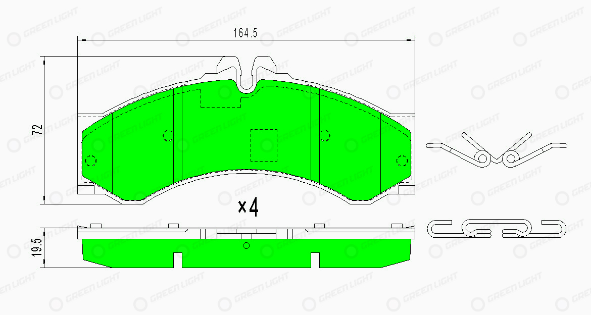 Set placute frana,frana disc GLBP0238 AutomotiveAdriado