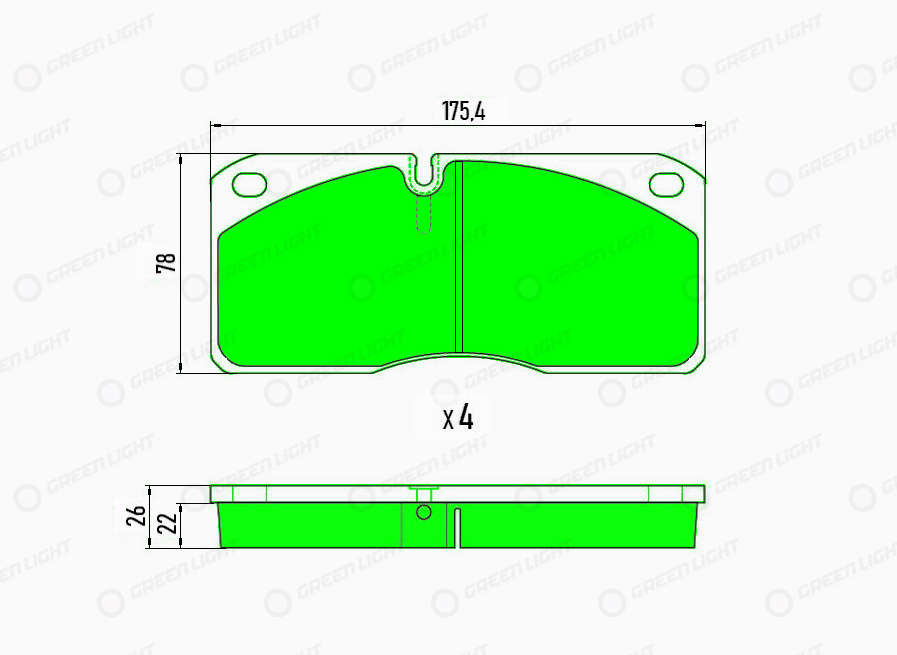 Set placute frana,frana disc GLBP024HD AutomotiveAdriado