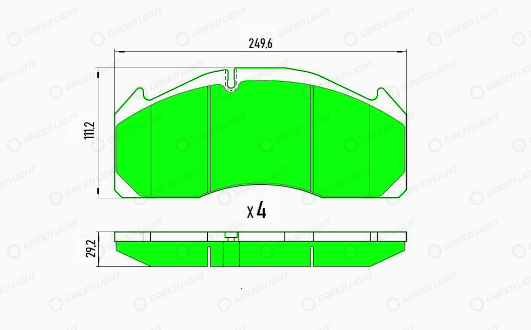 Set placute frana,frana disc GLBP026HD AutomotiveAdriado